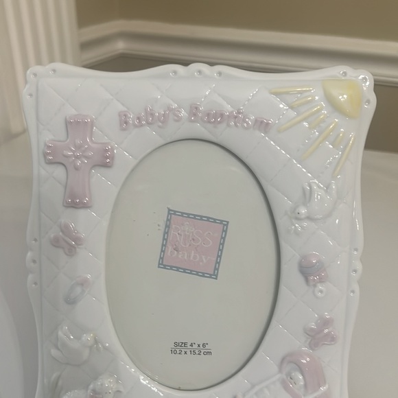 Ceramic Picture Frame, Baby First Baptism Picture Frame - Picture 8 of 8